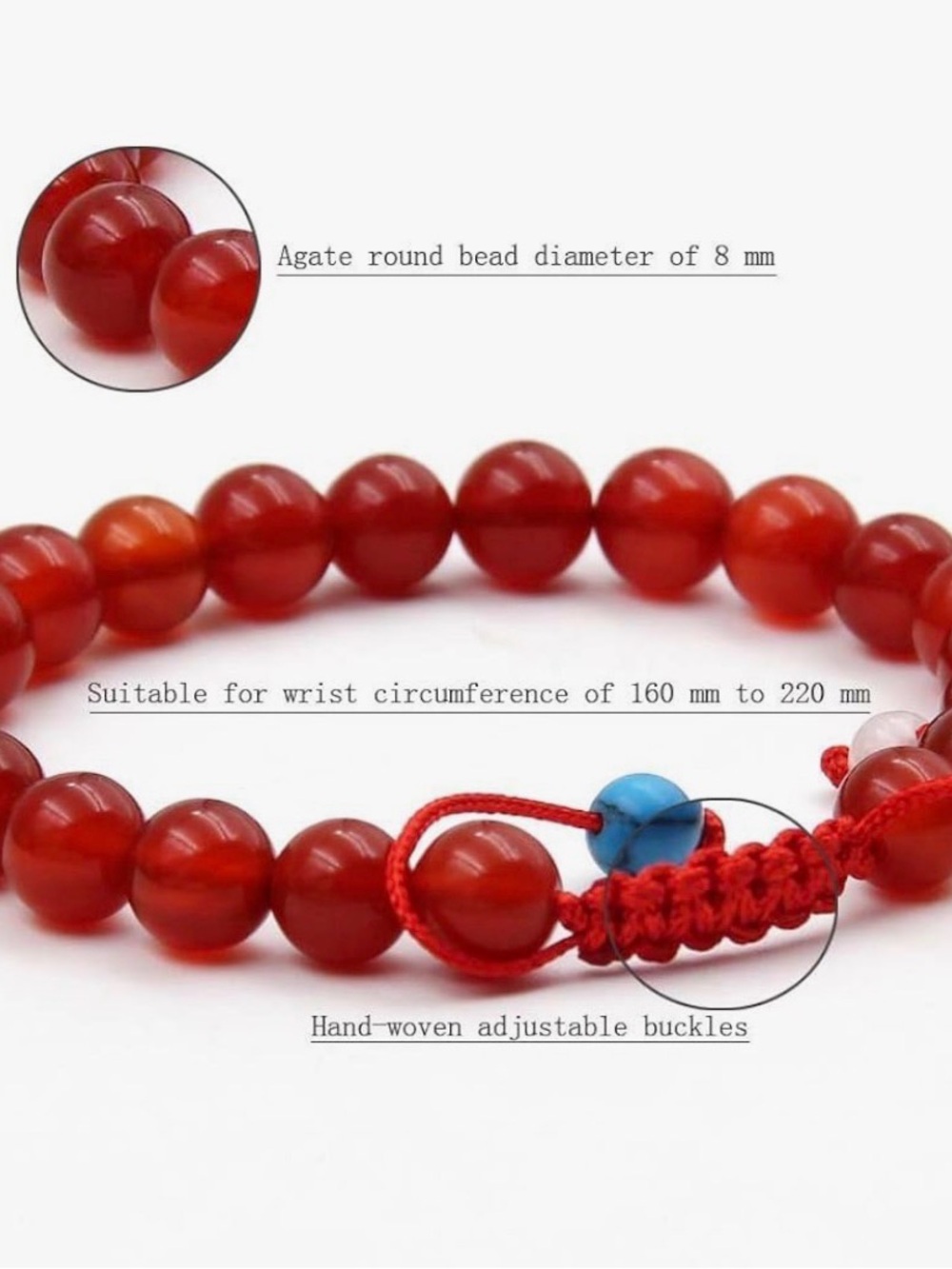 Red Agate Bracelet NWT